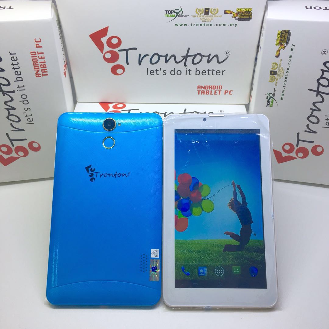 (BLUE)TRONTON T7 7''inch DUAL-SIM 3G CALL TAB TABLET (READY STOCK)